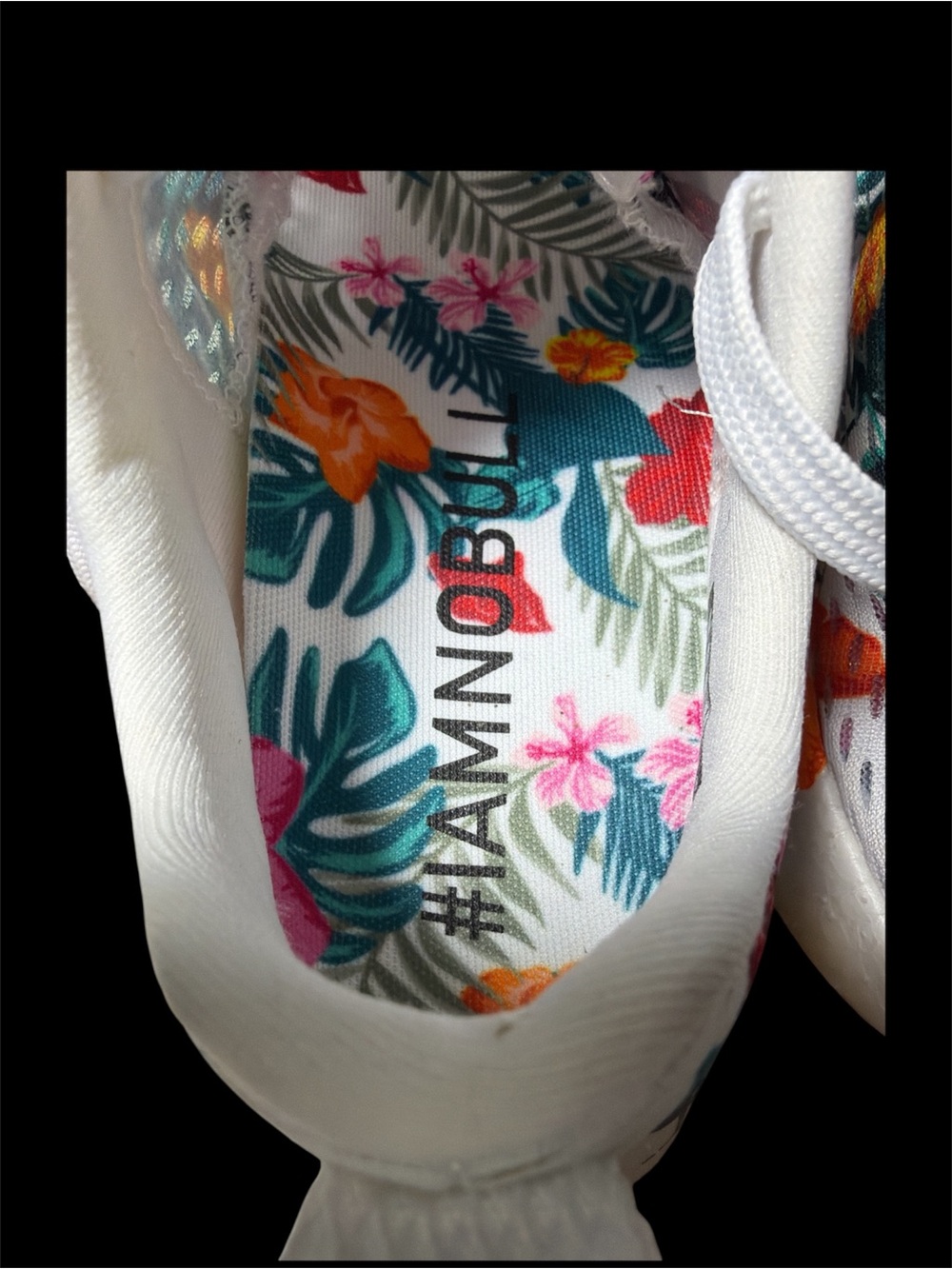 NOBULL White Floral Tropical Trainer - Picture 3 of 6